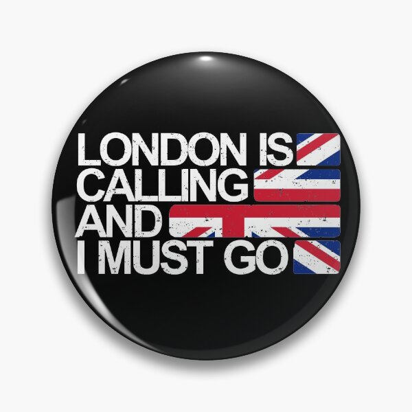 Item preview, London is Calling and I Must Go British Union Jack Flag Funny Traveling Lover Gift designed and sold by alenaz.