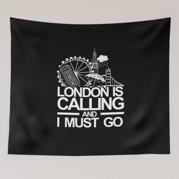 Item preview, London is Calling and I must Go City Landscape Funny Travelling to Great Britain Tourist Gift  designed and sold by alenaz.