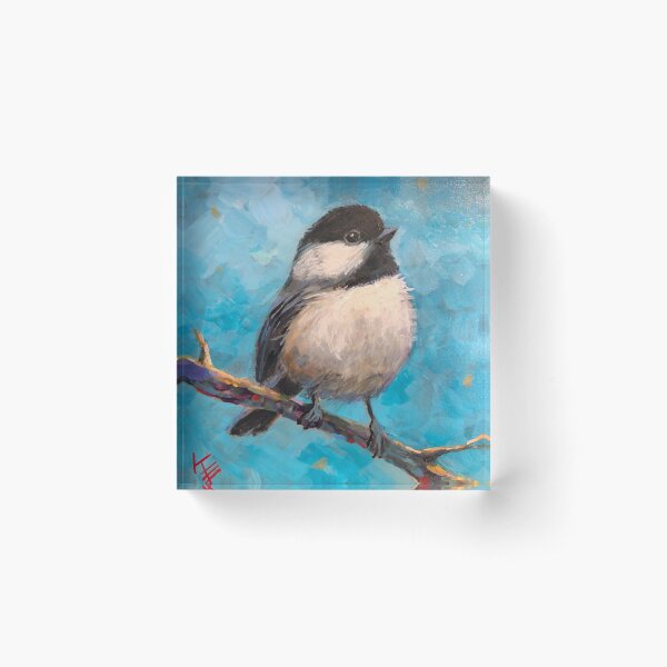 Chickadee Acrylic Block