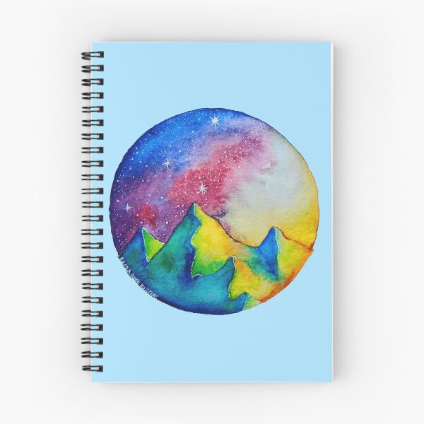 Item preview, Mountains and Night Sky Watercolour designed and sold by the-tall-sarah.