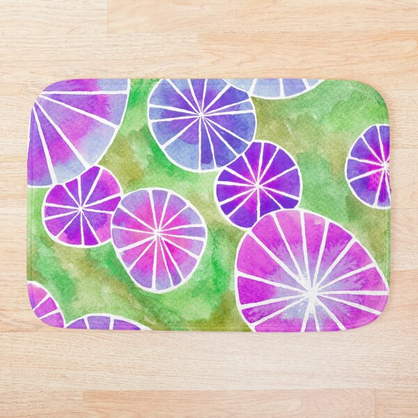 Item preview, Orange Sea Urchins Violet Umbrellas designed and sold by Amandeen.