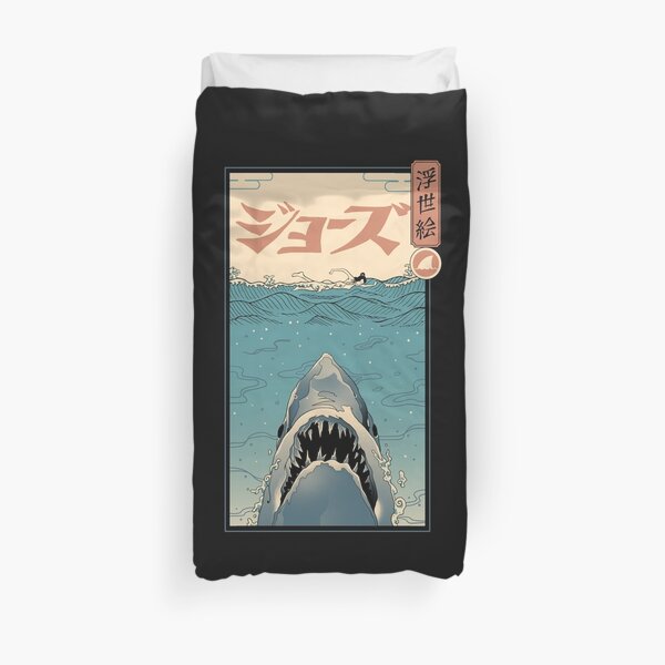 Video Game Duvet Covers Redbubble - roblox girl youtube with shark and boss chain