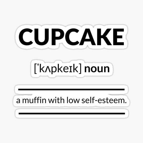 cupcake-definition-dictionary-collection-sticker-by-designschmiede