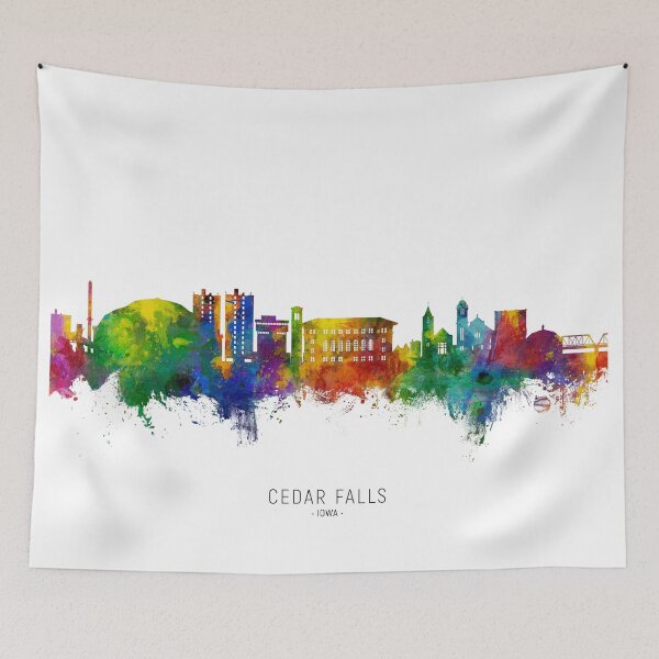 Item preview, Cedar Falls Iowa Skyline designed and sold by ArtPrints.