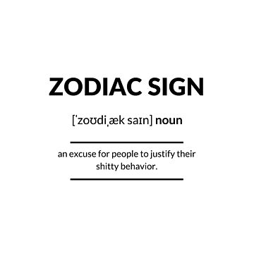 Artwork thumbnail, Zodiac Sign Definition | Dictionary Collection by Designschmiede