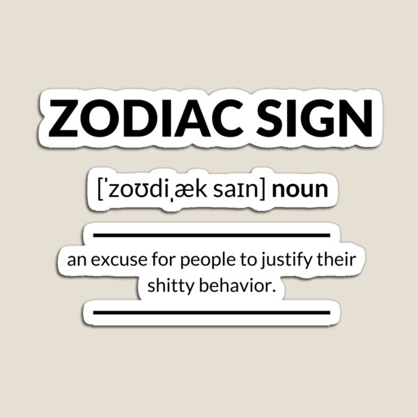 Item preview, Zodiac Sign Definition | Dictionary Collection designed and sold by Designschmiede.