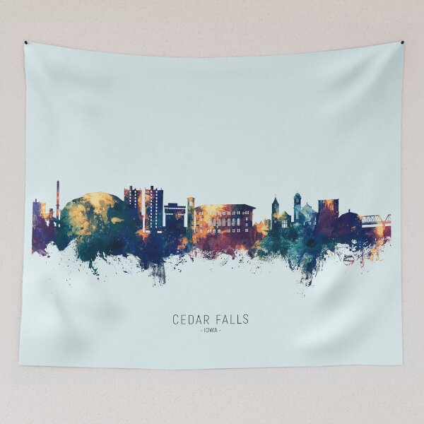 Item preview, Cedar Falls Iowa Skyline designed and sold by ArtPrints.