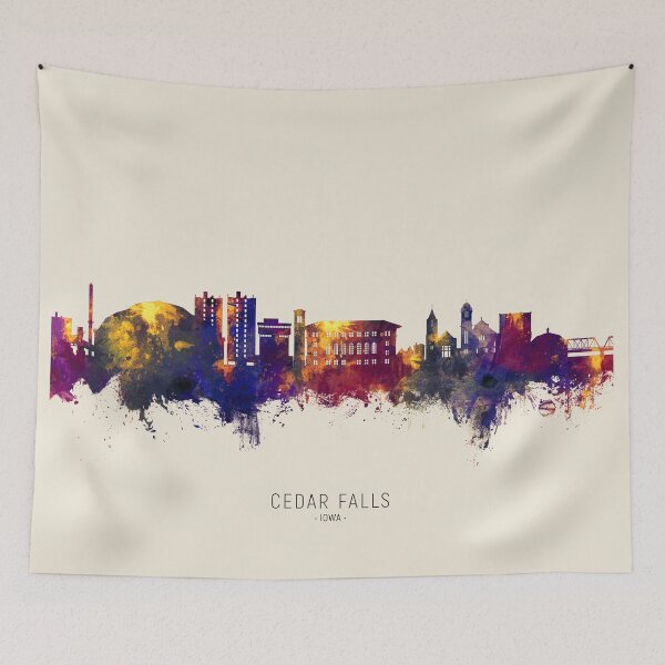 Item preview, Cedar Falls Iowa Skyline designed and sold by ArtPrints.