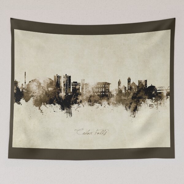 Item preview, Cedar Falls Iowa Skyline designed and sold by ArtPrints.