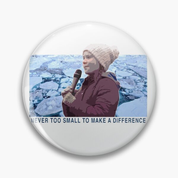 Item preview, Greta Thunberg Climate Change - Never Too Small To Make A Difference designed and sold by BoldDuck.