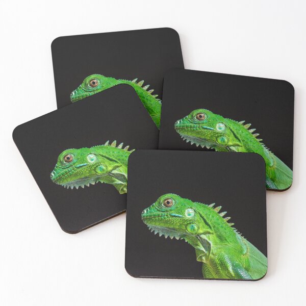 Item preview, Green Iguana against a dark background designed and sold by wellsie82.
