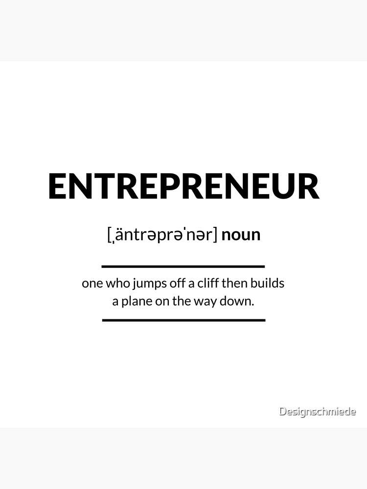 "Entrepreneur Definition Dictionary Collection" Poster for Sale by
