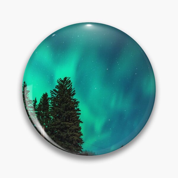 Item preview, Rustic Aurora Dancing Over Pines designed and sold by PurpleMonkeyDW.