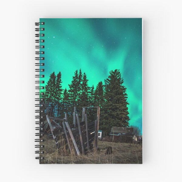 Item preview, Rustic Aurora Dancing Over Pines designed and sold by PurpleMonkeyDW.
