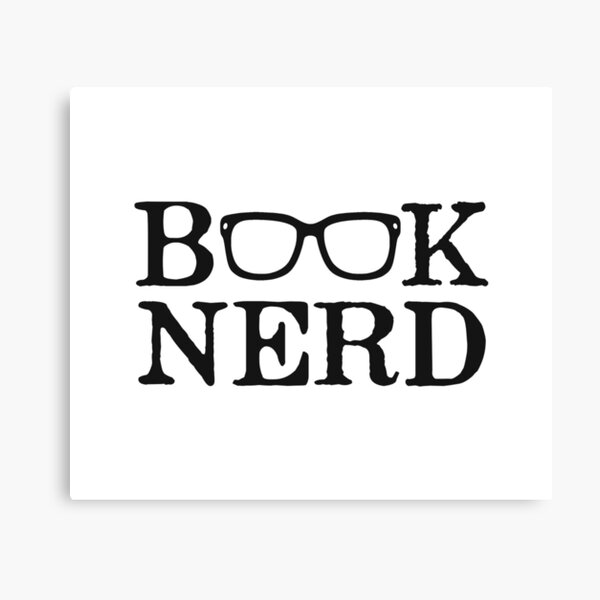 Buch Nerd Nerdy Brille Leinwanddruck