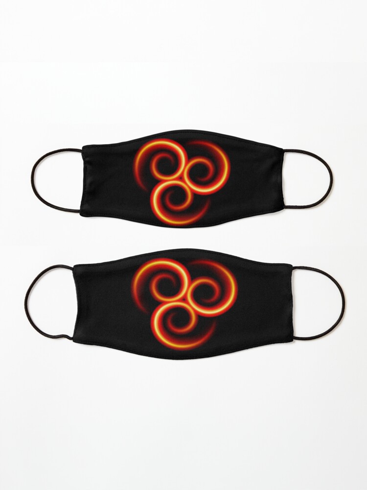 Alternative Ansicht von Flammende Triskele Triskelion - brainbubbles Maske