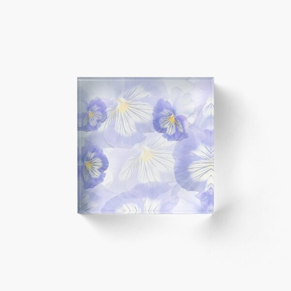 Pansy Mirage Acrylic Block