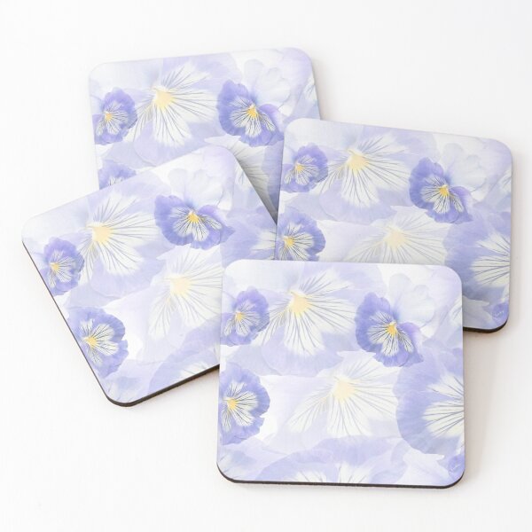 Pansy Mirage Coasters (Set of 4)