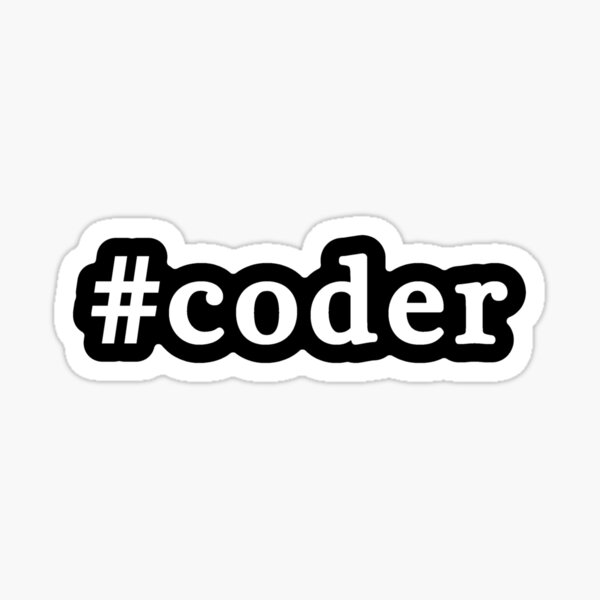 Item preview, Coder - Hashtag - Black & White designed and sold by Graphix.