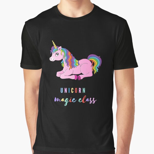 magic class, funny gift with unicorn for kids or kindergarten teacher Graphic T-Shirt