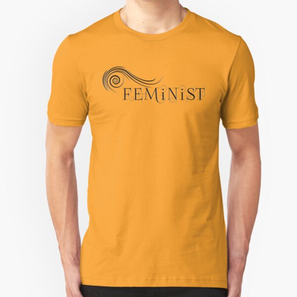 Firespiral Feminist (black) Slim Fit T-Shirt