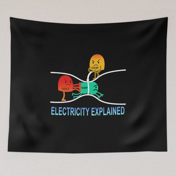 Item preview, Electricity explained Elektrik Ohm Volt Gift designed and sold by redshirtz.