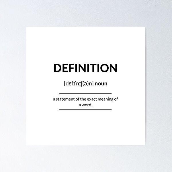 Diva Definition, Dictionary Collection Poster by Designschmiede