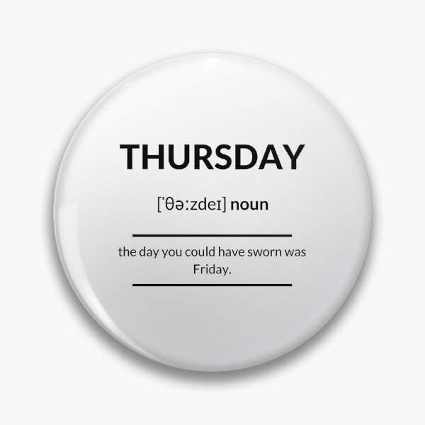Item preview, Thursday Definition | Dictionary Collection designed and sold by Designschmiede.