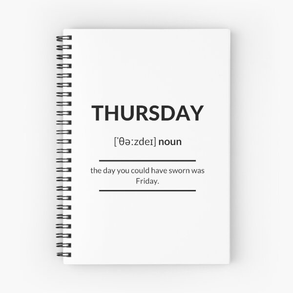 Item preview, Thursday Definition | Dictionary Collection designed and sold by Designschmiede.