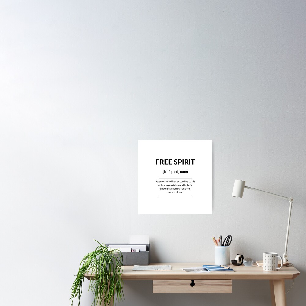 Free Spirit Definition | Dictionary Collection | Poster