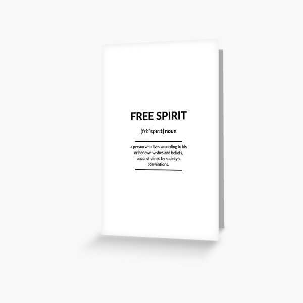 Free Spirit Definition | Dictionary Collection | Poster