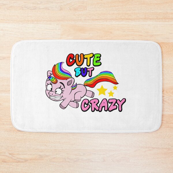 Item preview, colorful cute but crazy unicorn fun shirt design designed and sold by gideonm.