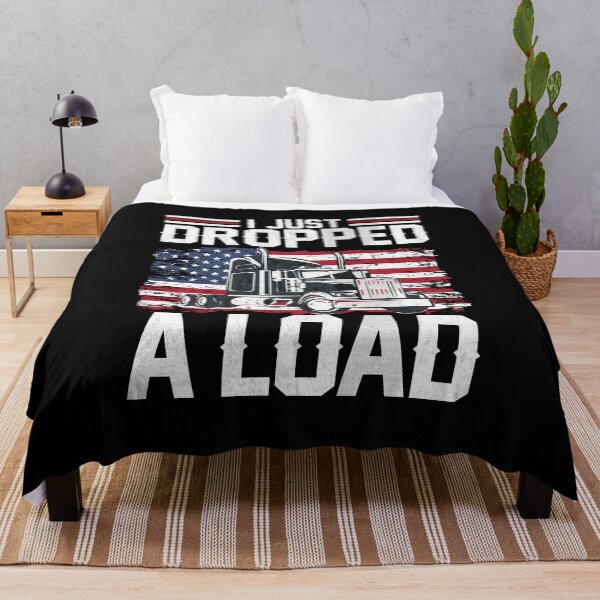 Item preview, I Just Dropped A Load American Flag Distressed Funny Truck Driver Gift Joke Saying designed and sold by alenaz.
