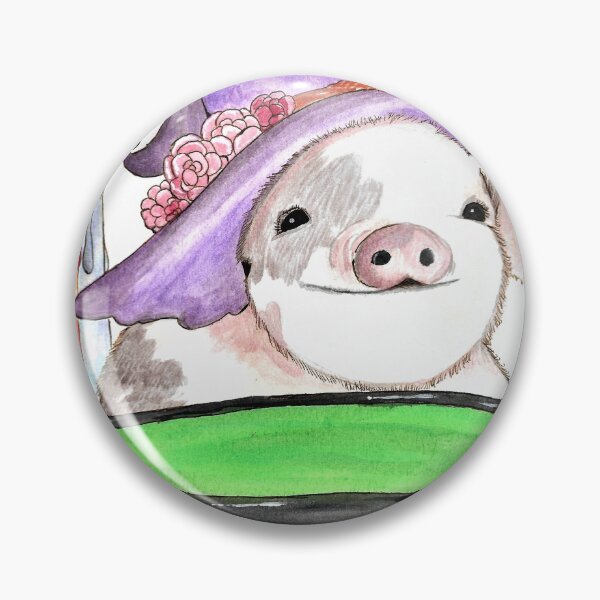 Item preview, Piggy in a Witch Hat designed and sold by ZephyrRos3.