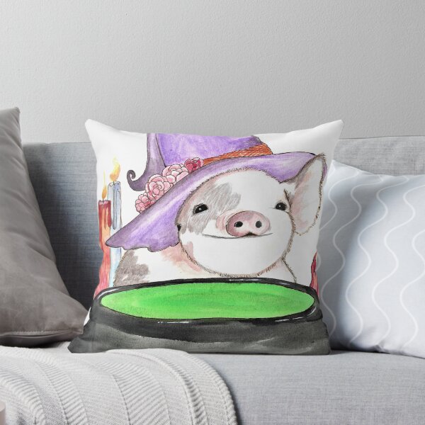 Item preview, Piggy in a Witch Hat designed and sold by ZephyrRos3.