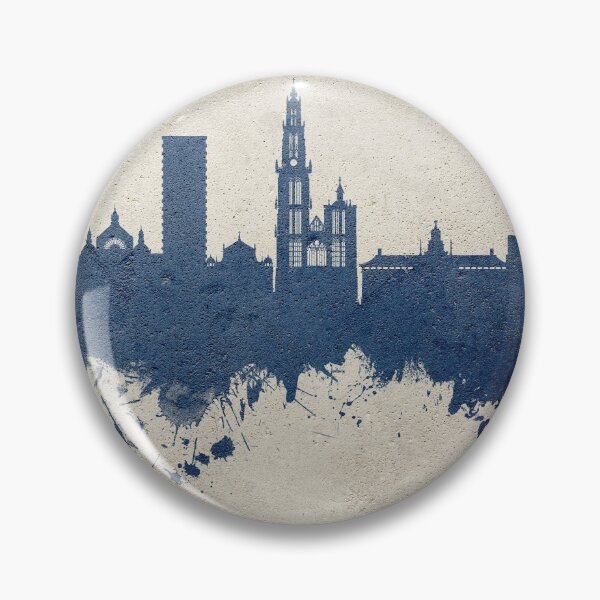 Item preview, Antwerp Belgium Skyline designed and sold by ArtPrints.