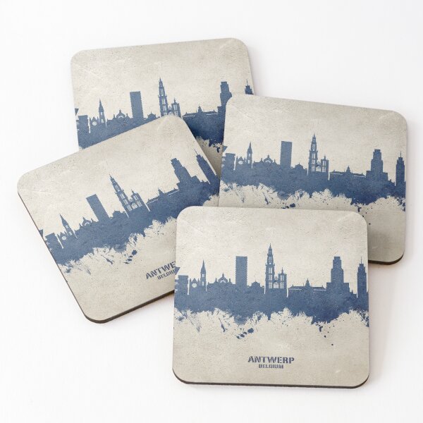 Item preview, Antwerp Belgium Skyline designed and sold by ArtPrints.
