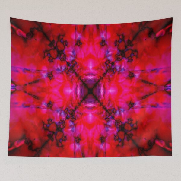 Item preview, Red and black kaleidoscope star designed and sold by steveball.
