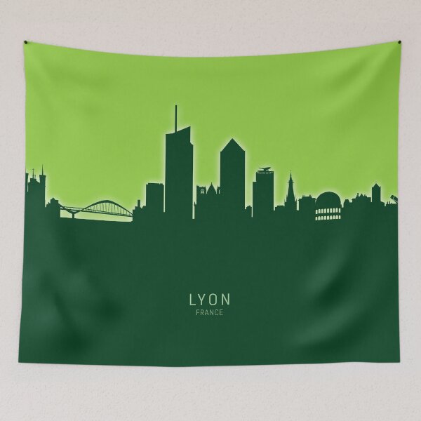 Item preview, Lyon France Skyline designed and sold by ArtPrints.