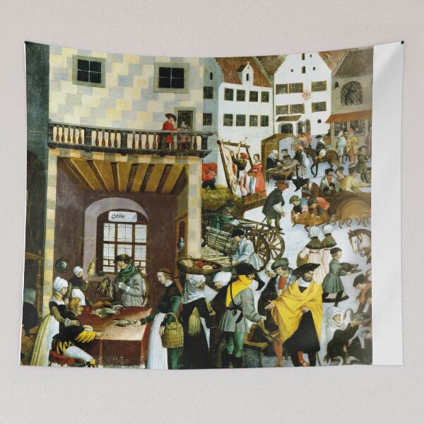 Item preview, Medieval scene designed and sold by Vintage Designs +.