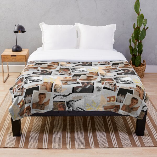 JJ Rudy Pankow Aesthetic Outer Banks Collage Throw Blanket