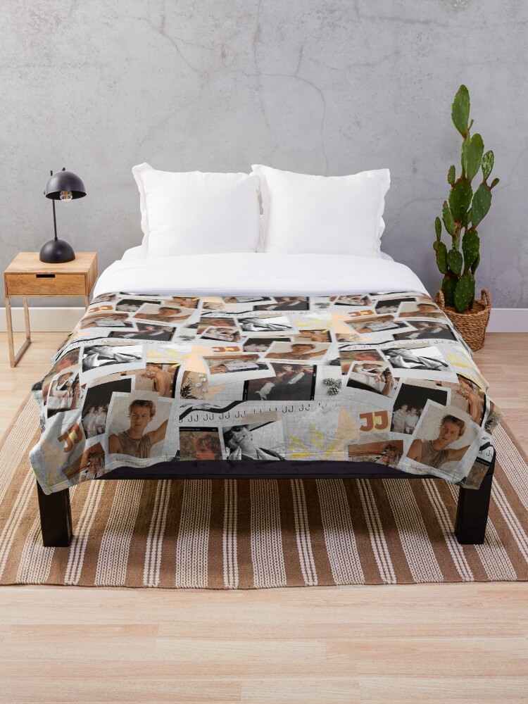 collage throw blankets