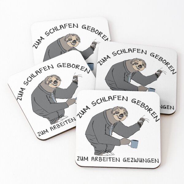 Item preview, Sloth in a suit born to sleep forced to work designed and sold by gideonm.