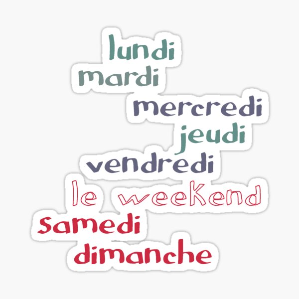 French Words Stickers Redbubble