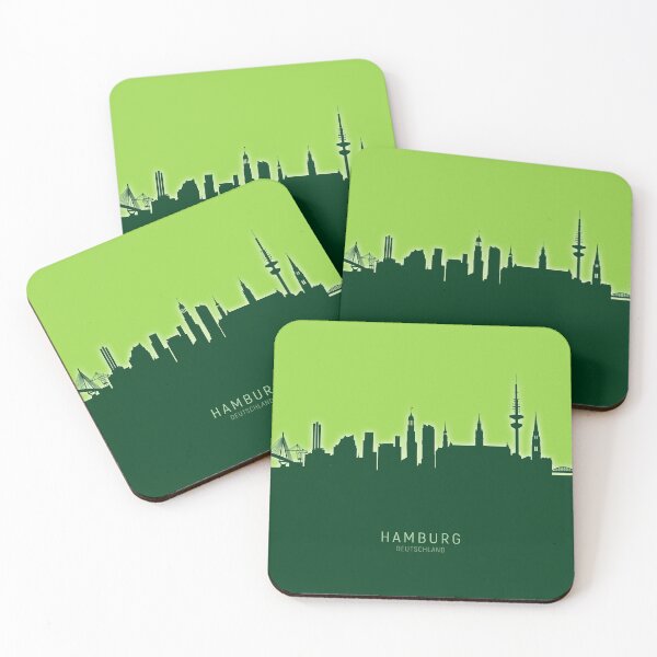 Artikelvorschau, Hamburg Germany Skyline entworfen und verkauft von ArtPrints.