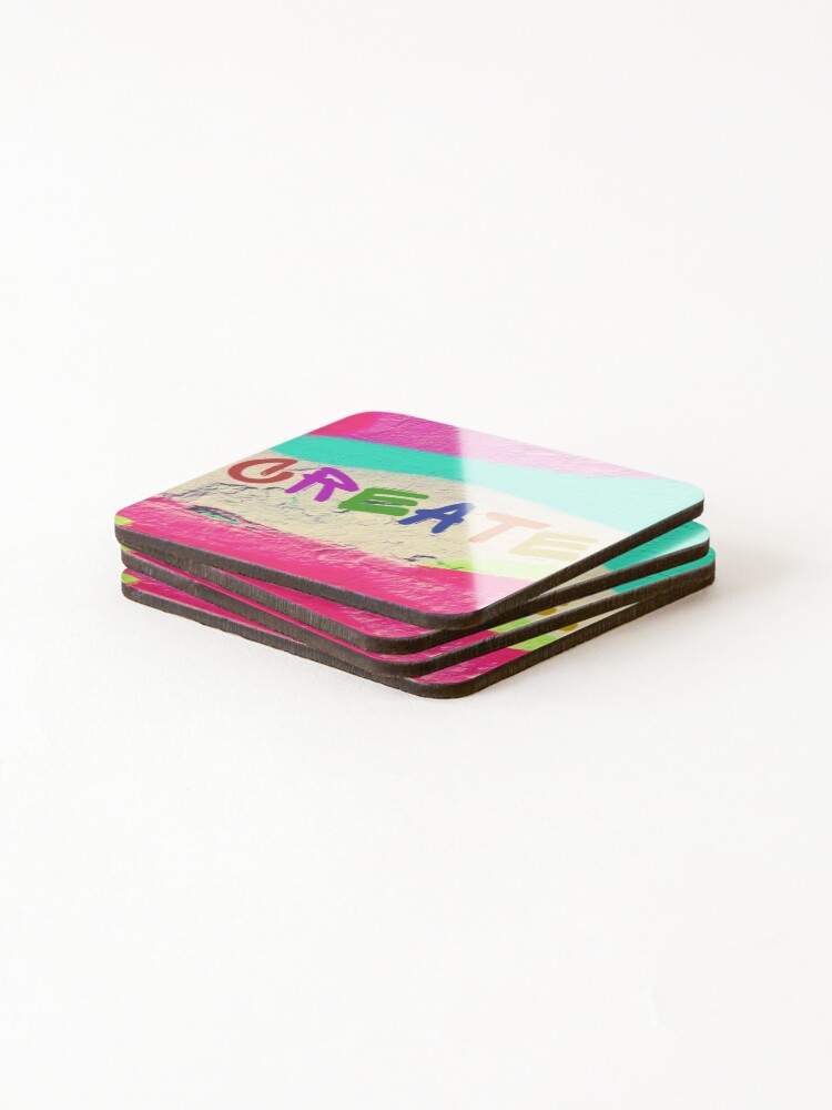 Thumbnail 4 of 5, Coasters (Set of 4), Create designed and sold by InputVSOutput.