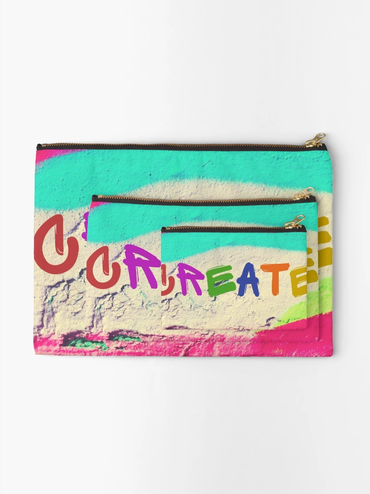 Thumbnail 2 of 4, Zipper Pouch, Create designed and sold by InputVSOutput.