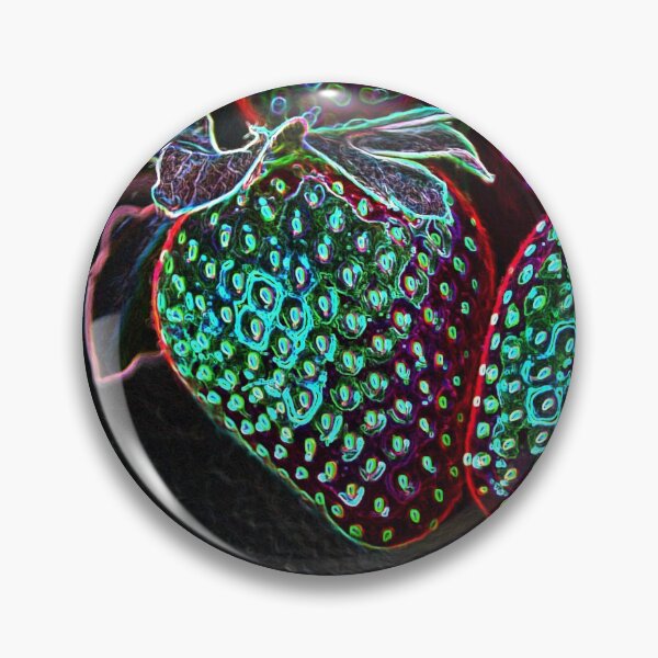 Item preview, Fruity neon strawberries as a delicious eye-catcher designed and sold by Your Happy Life.