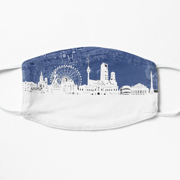 stuttgart skyline Flat Mask