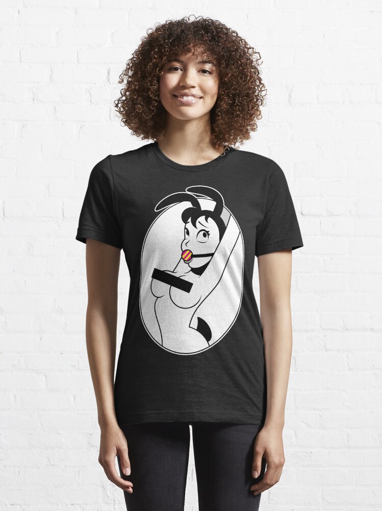 Thumbnail 6 of 7, Essential T-Shirt, Bound Bunny - SFW designed and sold by penandkink.